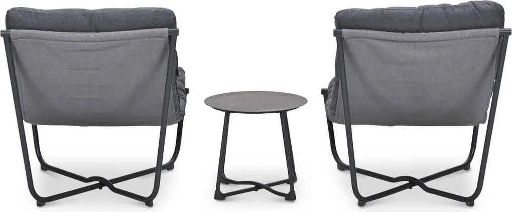 Garden Impressions Zensa loungeset 3-delig - donker grijs