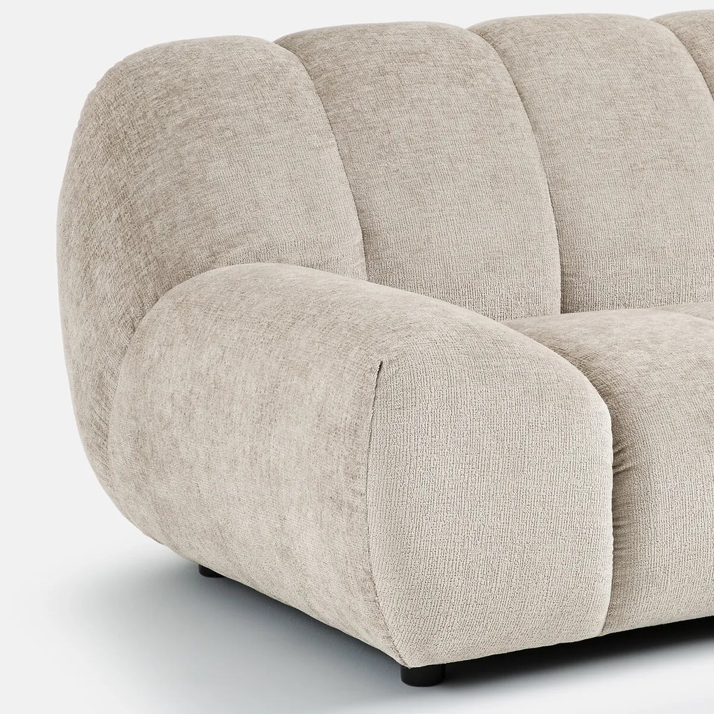 4-zits bank van dik fluweel Nuria