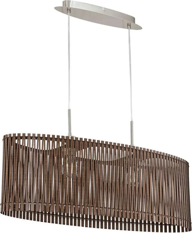 EGLO hanglamp Sendero 2 - donkerbruin - 78 cm - Leen Bakker