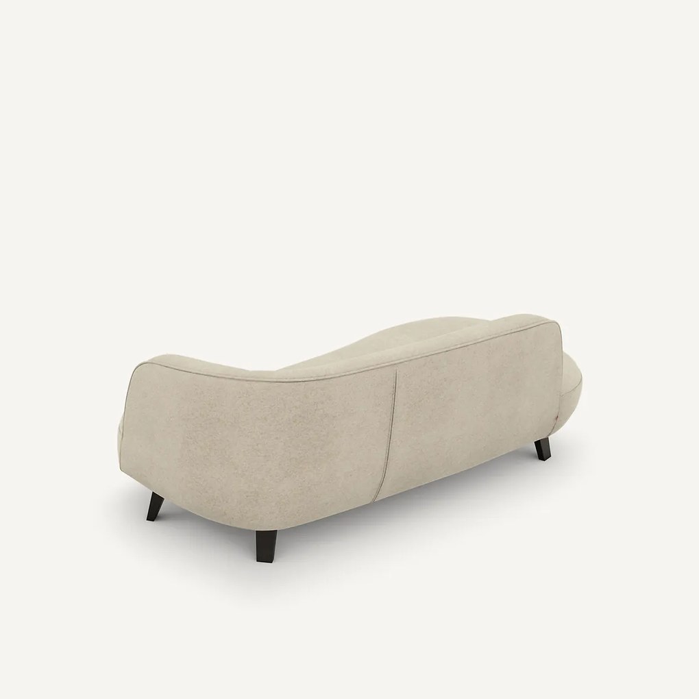 Dormeuse in linnen fluweel, Rosebury, ontwerp door Emmanuel Gallina