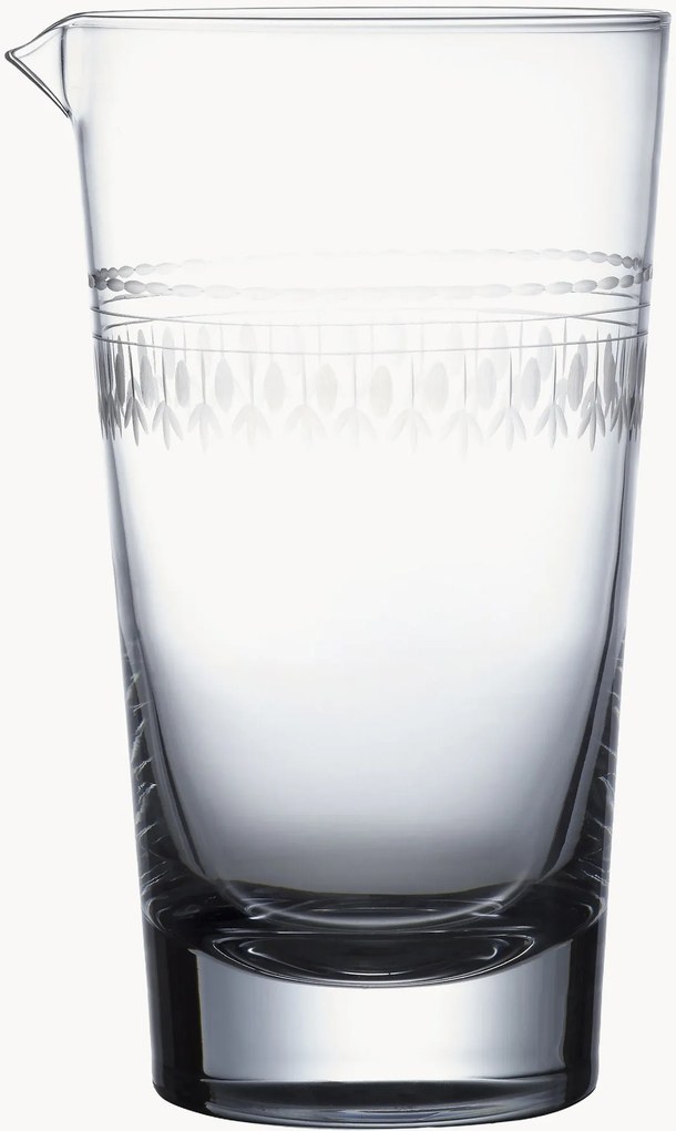 Mondgeblazen kristallen mengglas Ovals