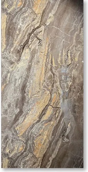 PVC Marmer Wandpaneel Onyx Glans Bruin 260x122x0,3cm