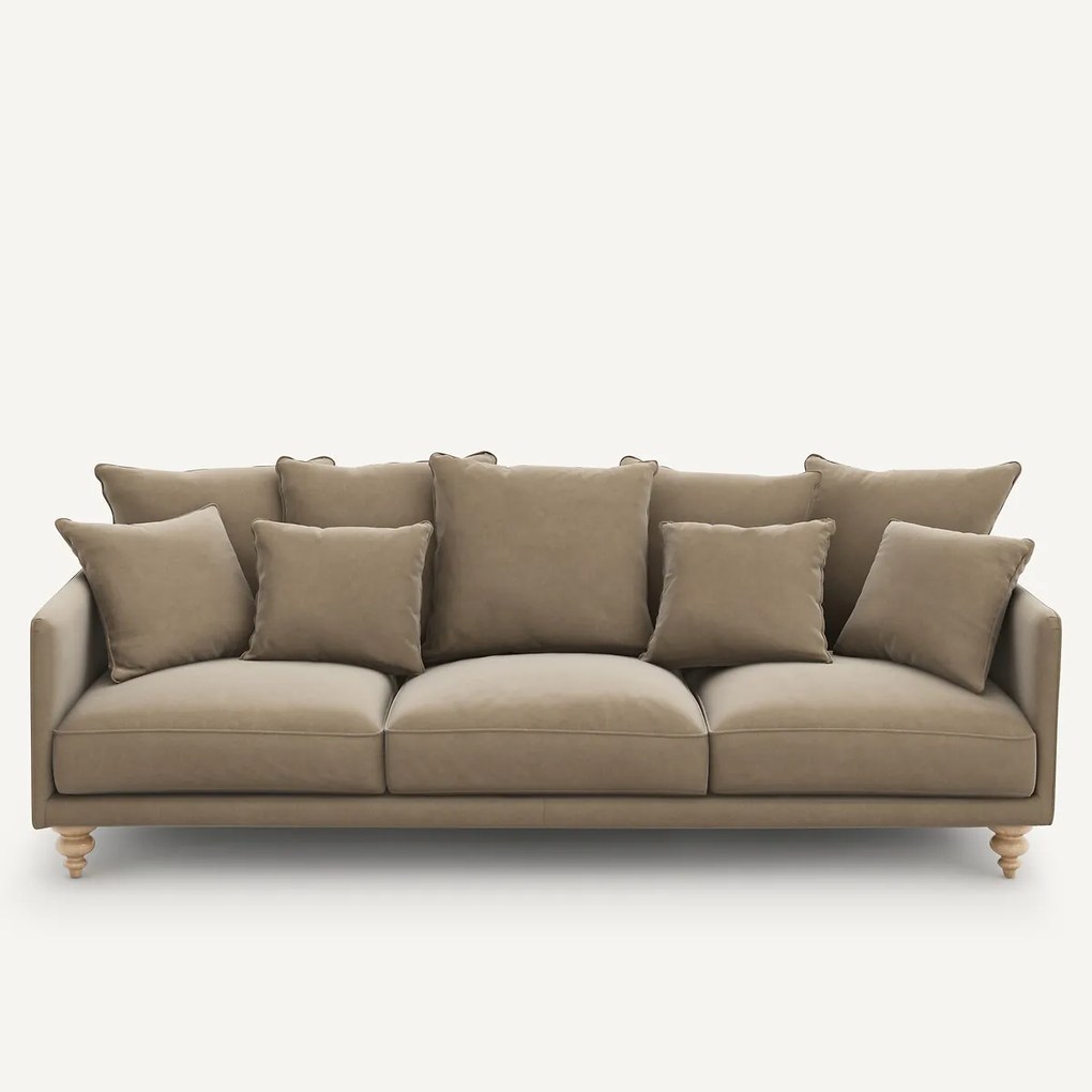 3-, 4- of 5-zits fluwelen bank, Lazare