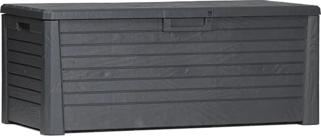 Toomax Florida Kussenbox - 550L - Donker Antraciet - Met Gasveren - Binnenmaat 139 x 62,5 x 53 cm - Buitenmaat 148 x 60 x 72 cm