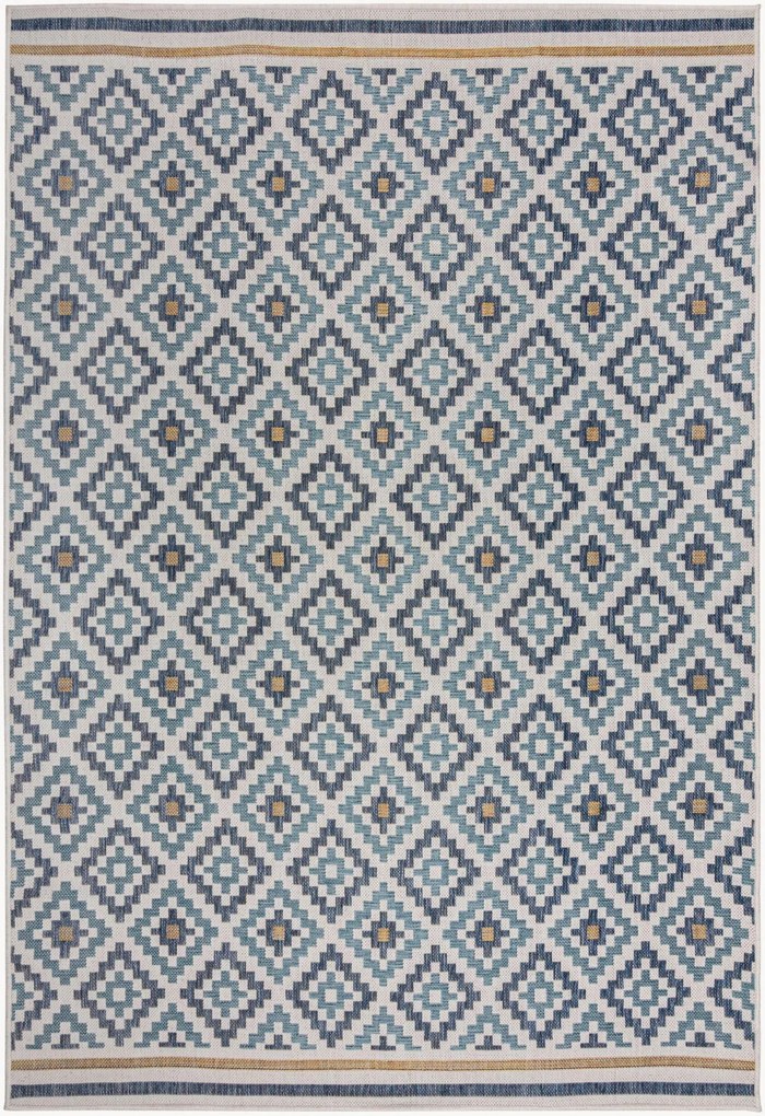 Vlak geweven in- & outdoor vloerkleed Zia Trellis