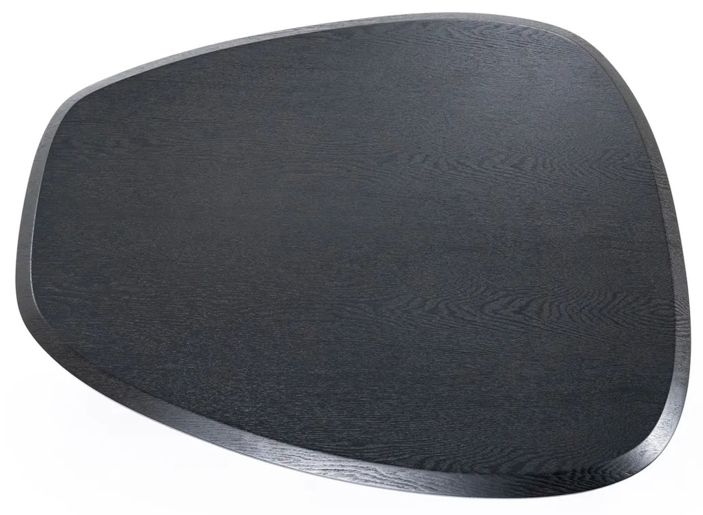 Eleonora Walter Zwarte Salontafel Kiezel Vorm 96x78 Cm - 96 X 78cm.