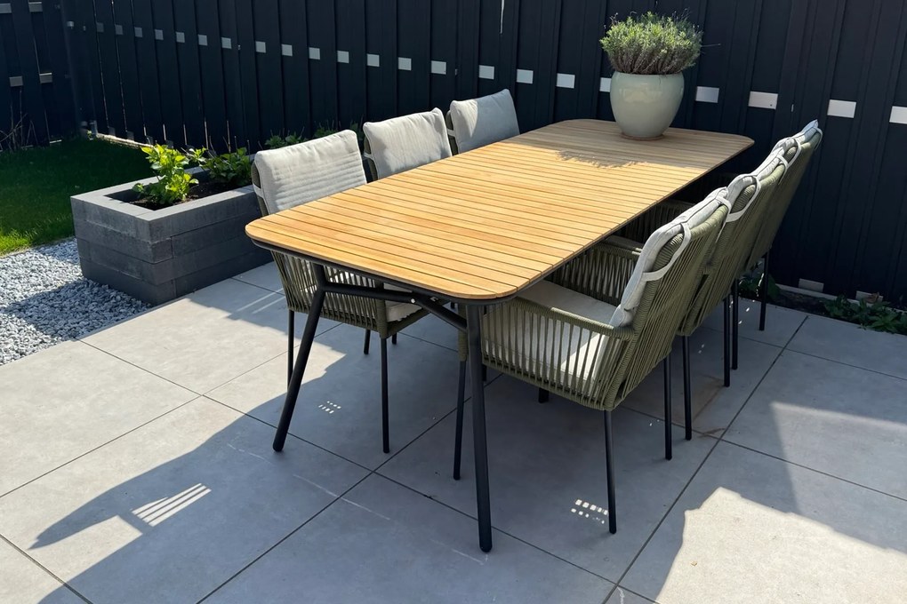 Bella tuintafel - teakhout - 220x95 cm. - B-keus OP=OP