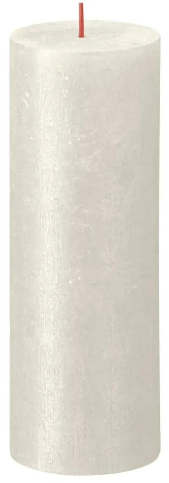 Bolsius Stompkaarsen rustiek Shimmer 4 st 190x68 mm ivoorkleurig