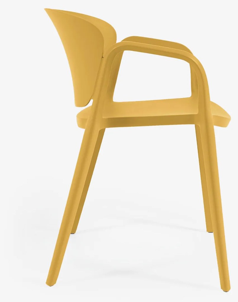 Kave Home Ania Tuinstoel Stapelbaar Geel