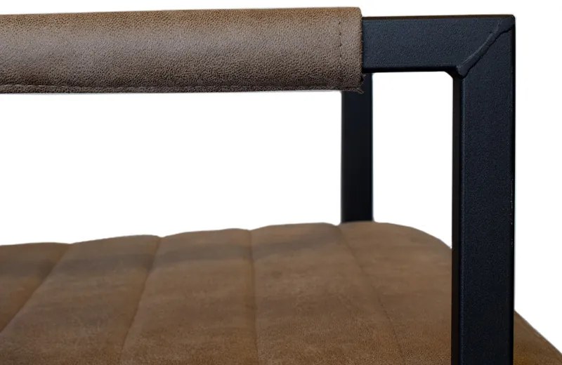 Eetkamerstoel - Apollo II - stof Bull lederlook grey