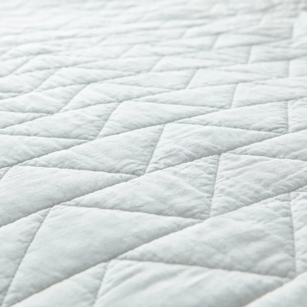 Gematelasseerde beddensprei in katoen Zig Zag Scenario