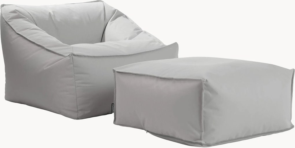 Outdoor zitzak fauteuil De Sunnyboy met poef