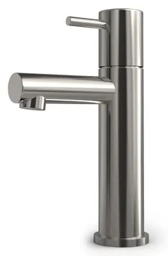 Hotbath Buddy Fonteinkraan - L uitloop 8.5cm - opbouw - geborsteld nikkel E001GN