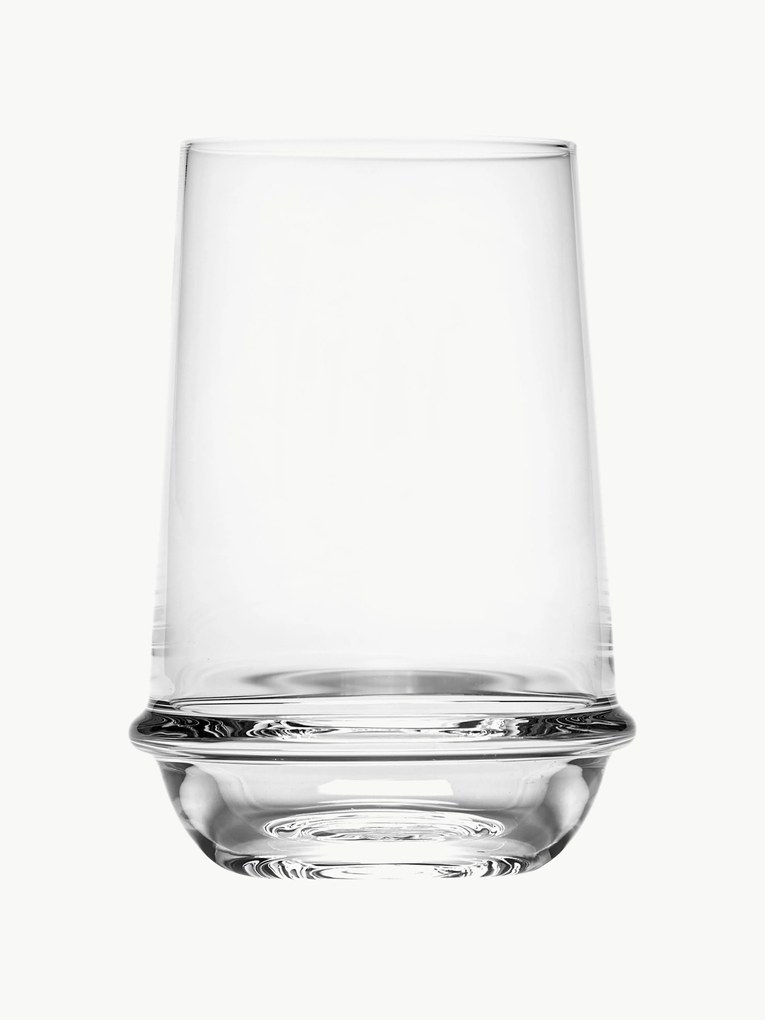 Mondgeblazen waterglazen Dune, 4-delig