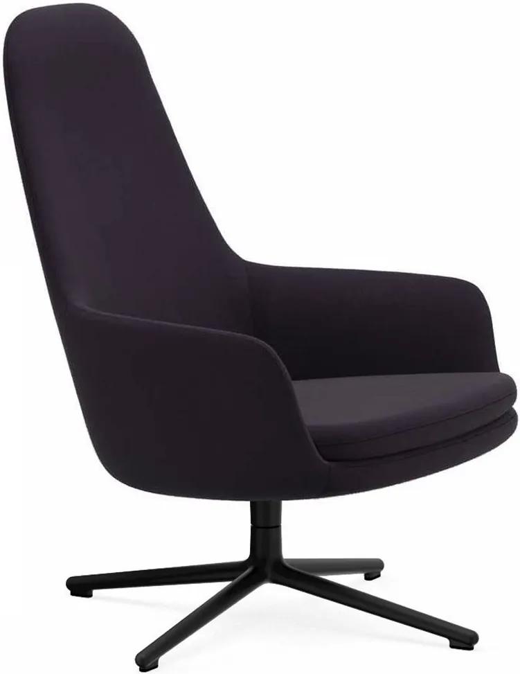 Normann Copenhagen Era Lounge Chair High Swivel fauteuil met zwart onderstel Fame 64055