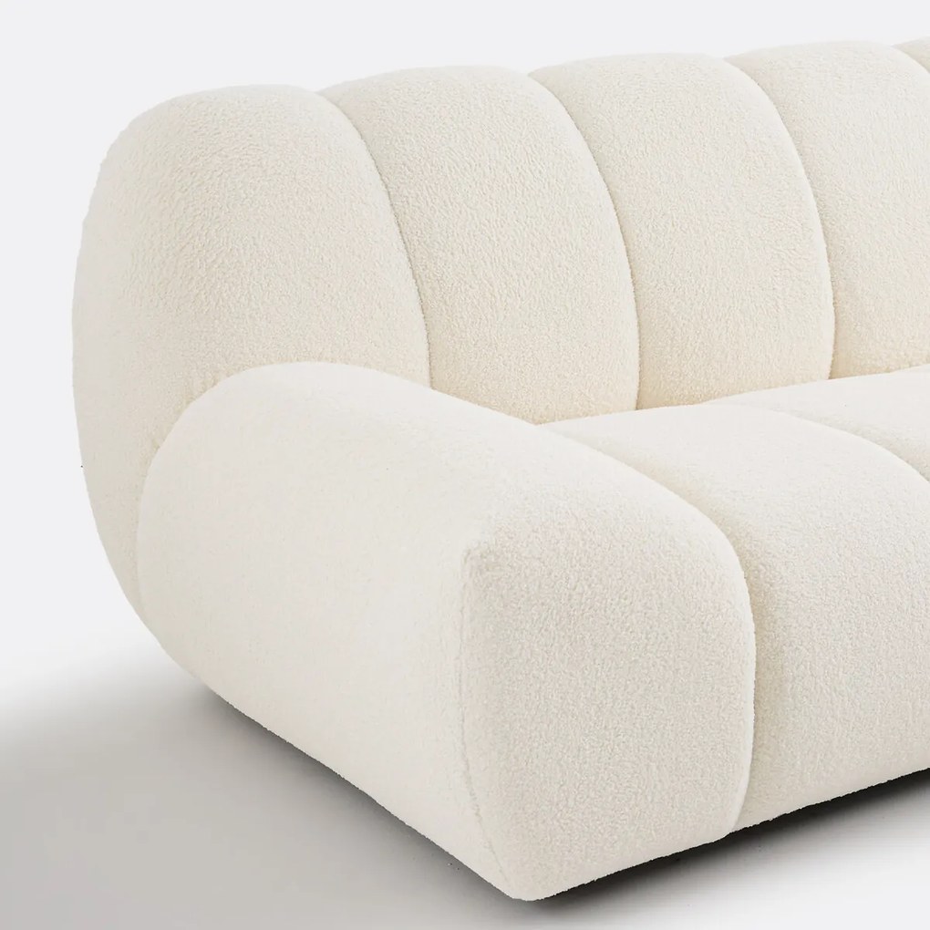 XL-fauteuil van dikke badstof Nuria