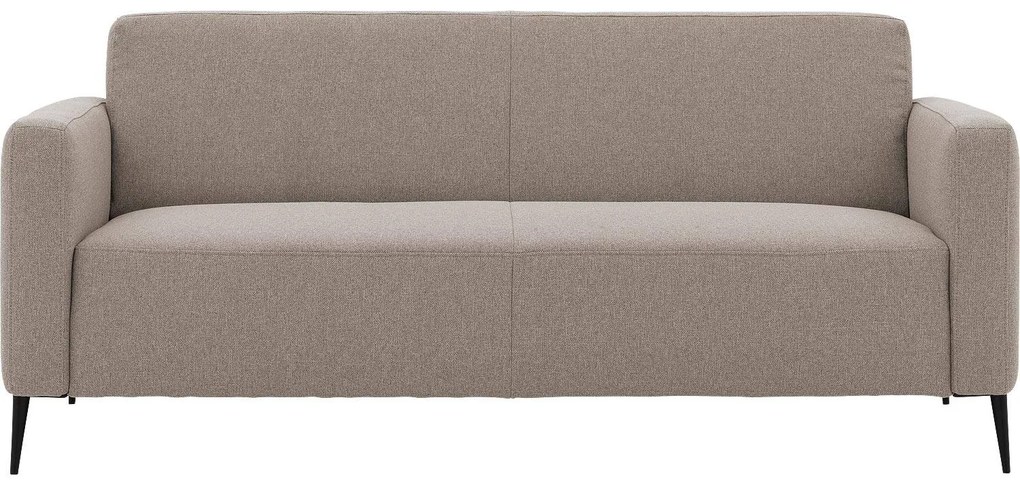 Goossens Key West grijs, stof, 3-zits, modern design