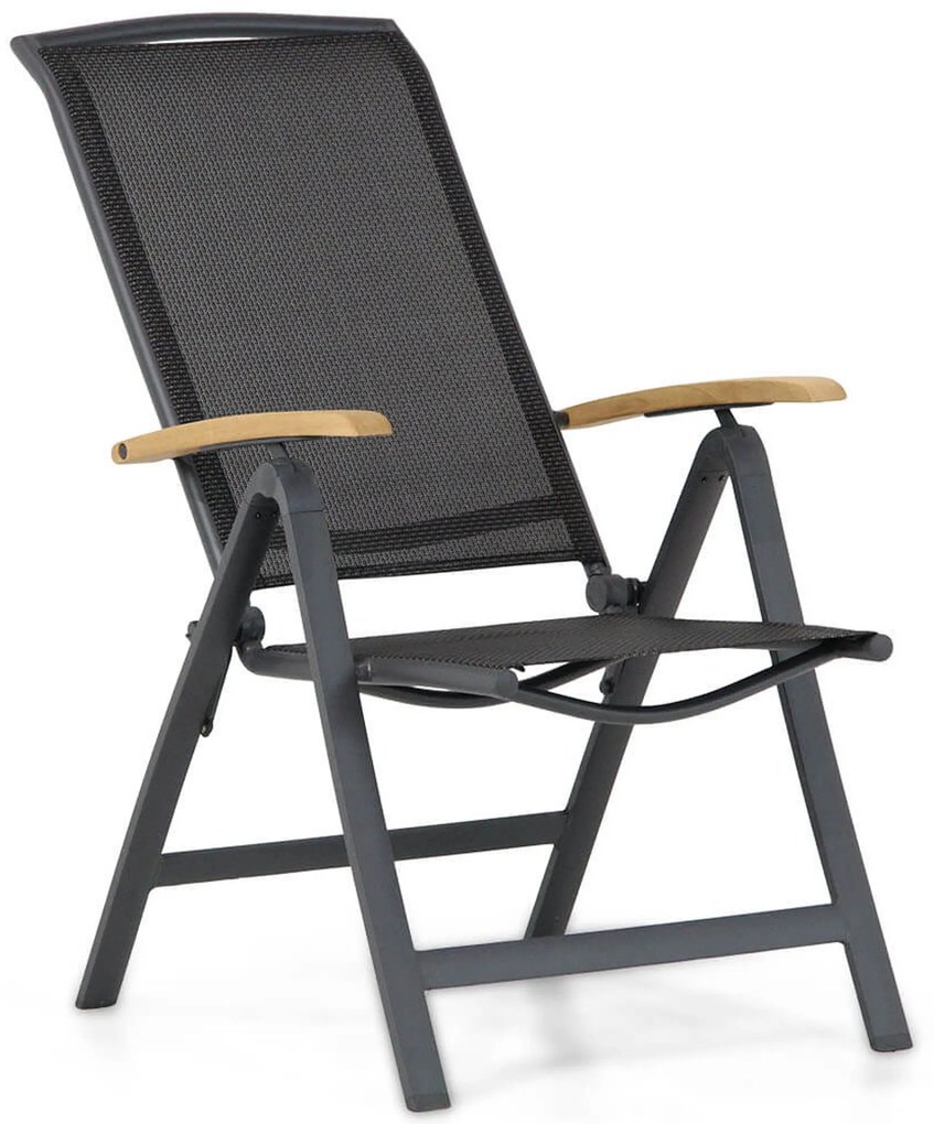 Tuinset 4 personen 180 cm Aluminium/textileen Grijs Lifestyle Garden Furniture Rosello/Valence