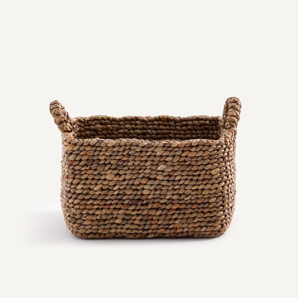 Gevlochten mand van waterhyacint, klein model, RAGA