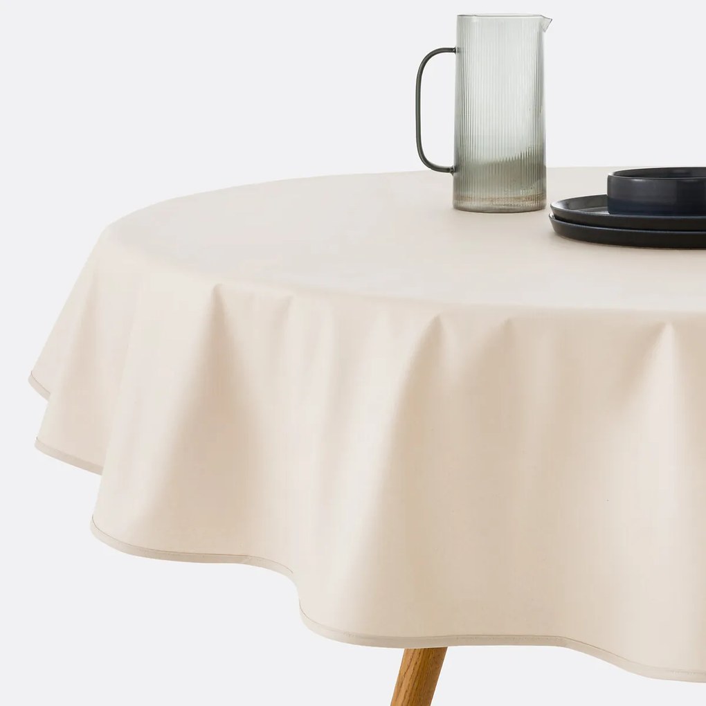 Rond tafelkleed in soepel gecoat katoen, Scénario