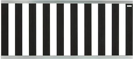 Tuinhek composiet Design antraciet met blank alu frame (180 x 80 cm)