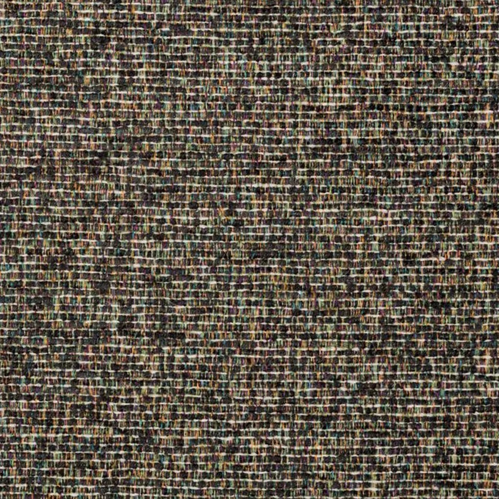 Dutchbone Fern Ronde Poef Zwart Boucle Stof