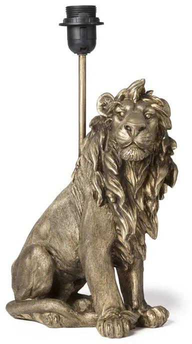 Lampvoet leeuw - goud - 25.5x13.5x40.5 cm