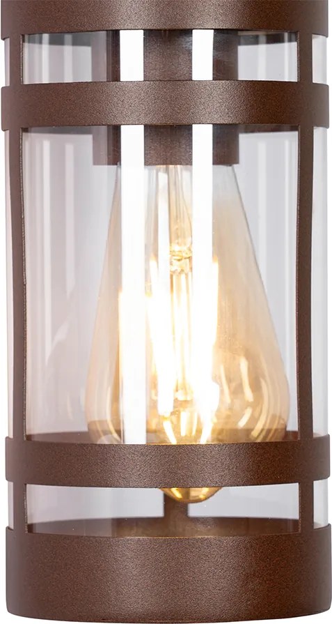 Industriële buiten wandlamp roestbruin IP44 - Ruben