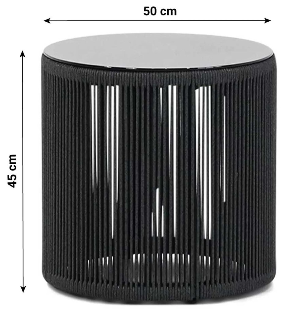 Hoek loungeset 6 personen Aluminium/rope Grijs Santika Furniture Santika Corniche