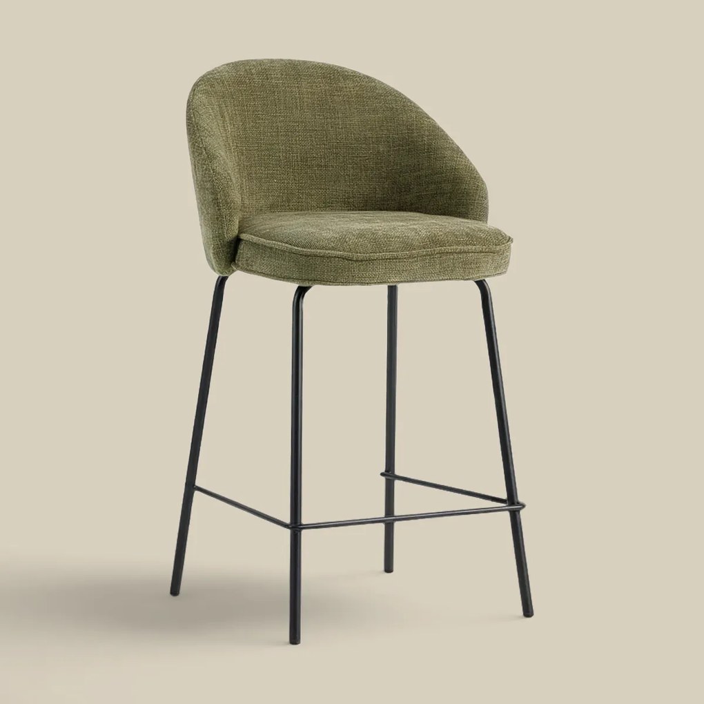 Barkruk Met Ronde Rugleuning Groen