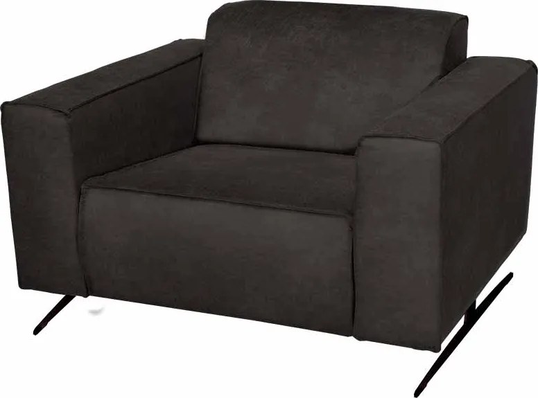 Fauteuil - Lambada - leer Colorado antraciet 01