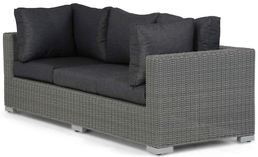 Stoel en Bank Loungeset 5 personen Wicker Grijs  Garden Collections Toronto/Brighton