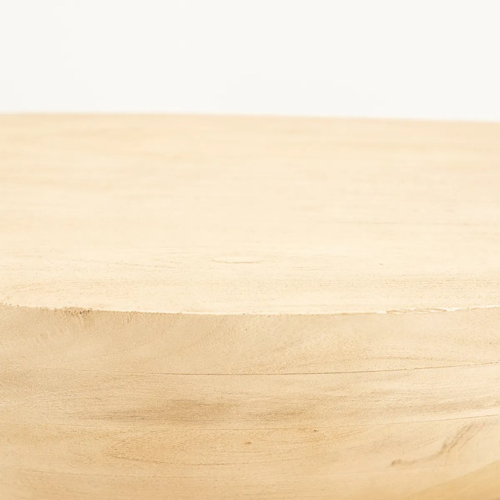 Salontafel Organisch Hout Naturel - 75 X 59cm.
