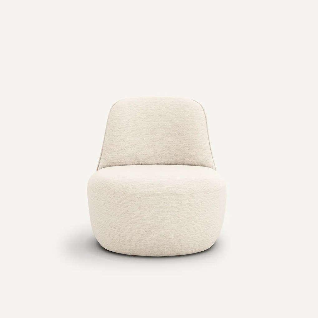 Draaiende fauteuil in gerecyclede stof, Rosebury
