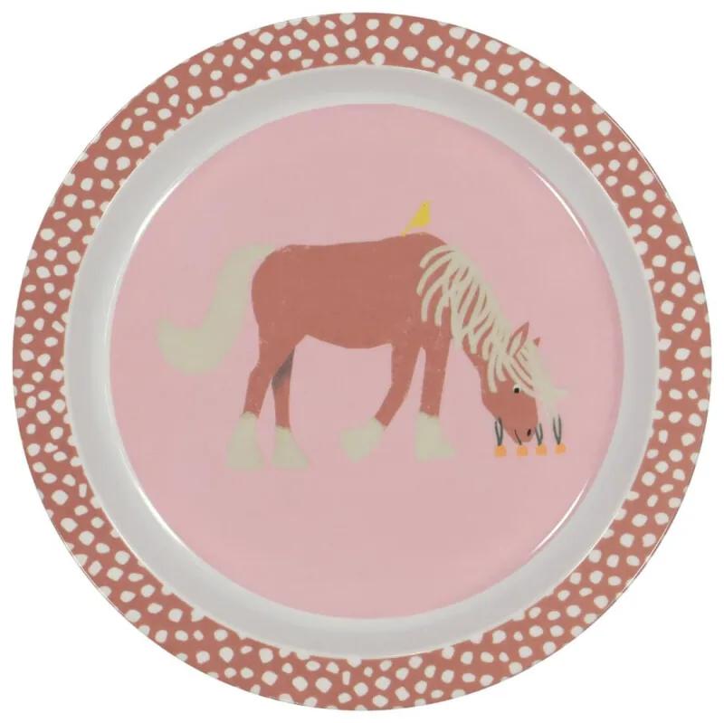Ontbijtbord Ø 21.5 Melamine Paard