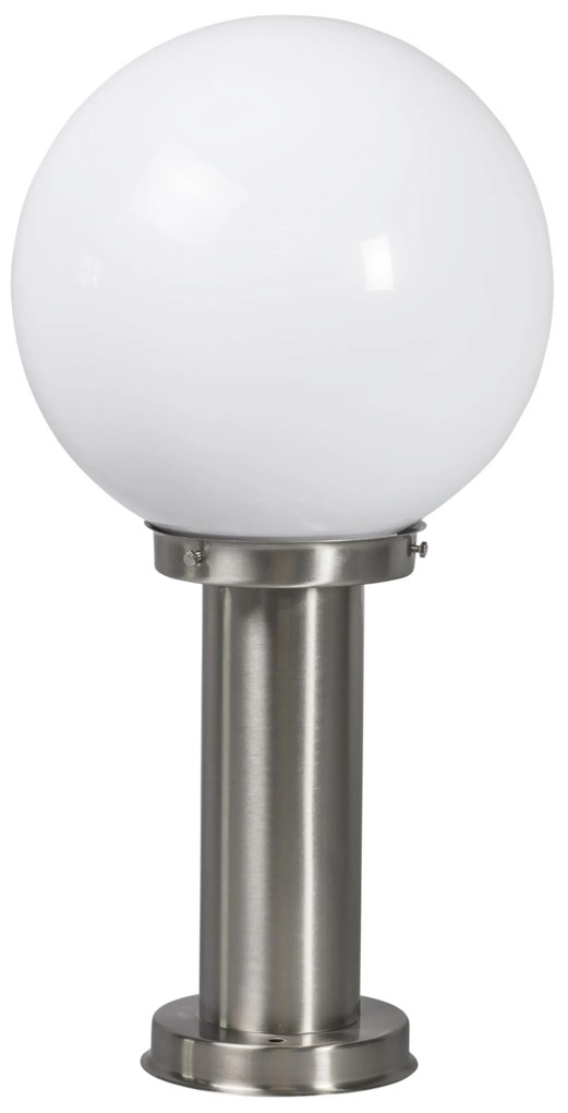 Moderne buitenlamp paal staal RVS 50 cm - Sfera