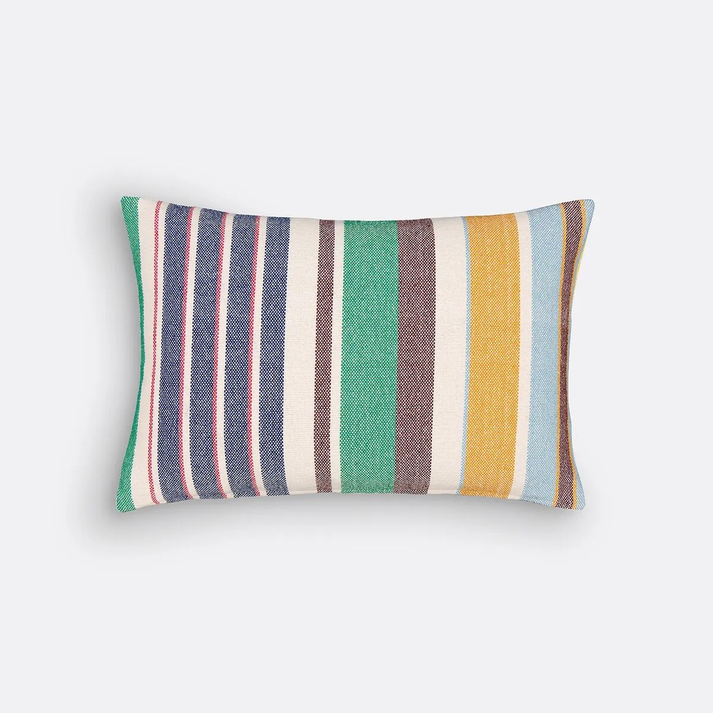 Gestreept rechthoekig kussenhoes, Ghani