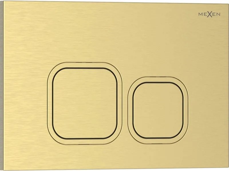 Mexen Tex 03 spoelknop, geborsteld goud - 6103-11
