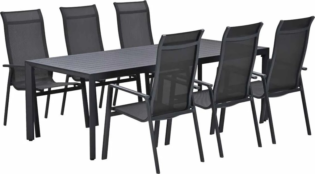 Garden Impressions Siena tuinset 7-delig - Kasper tuintafel 220x93 cm