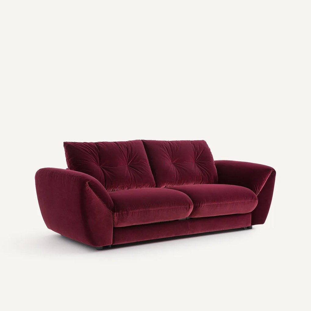 Omvormbare 3-zitsbank van fluweel Edgar