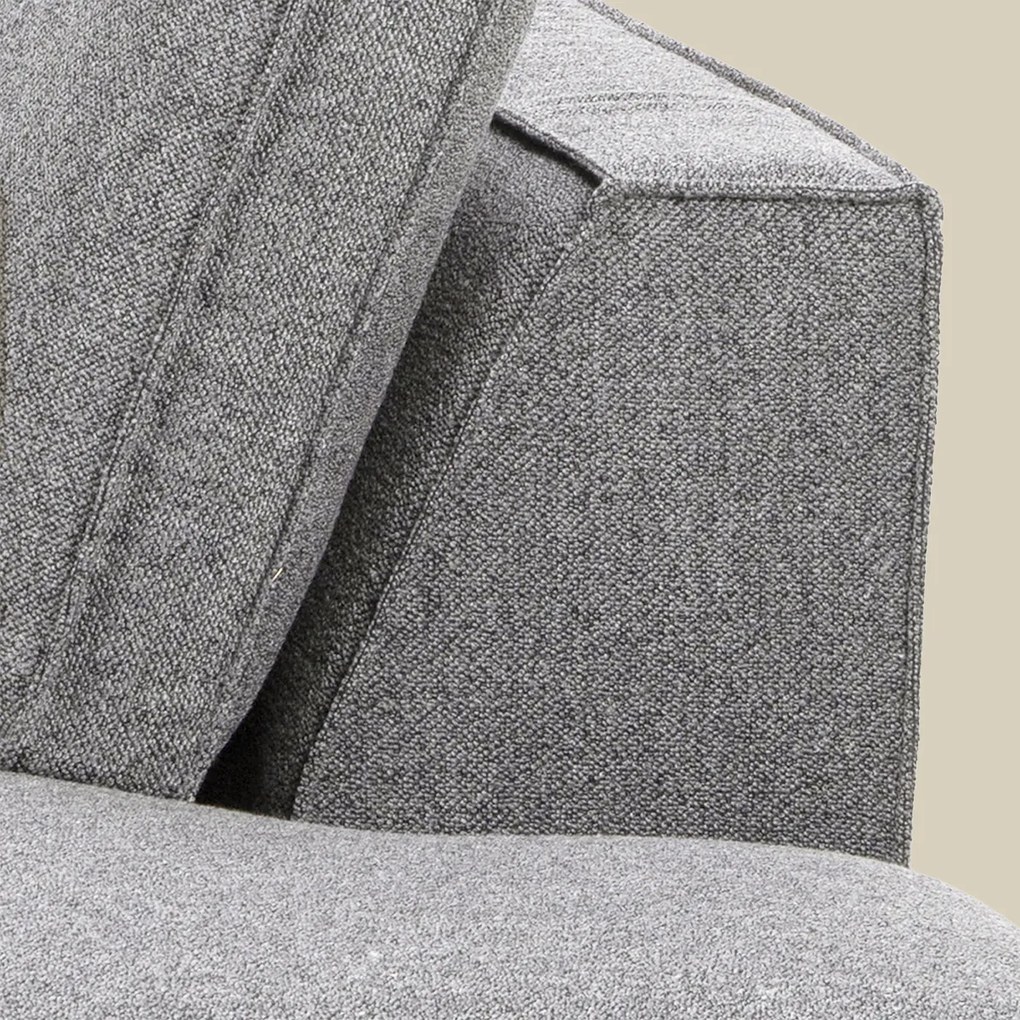 Hoekbank Grijs Boucle Hoek Links