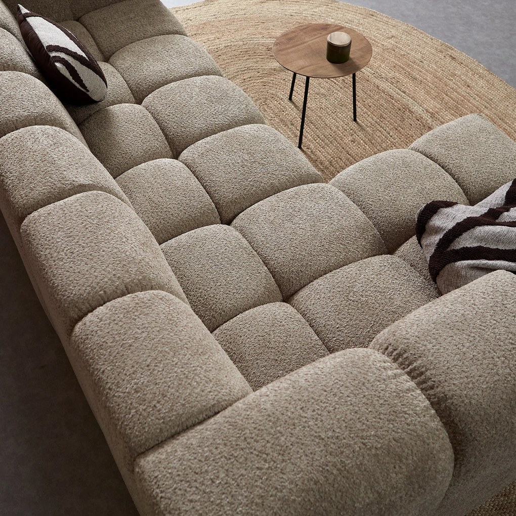 Design Bank Beige Hoek Links