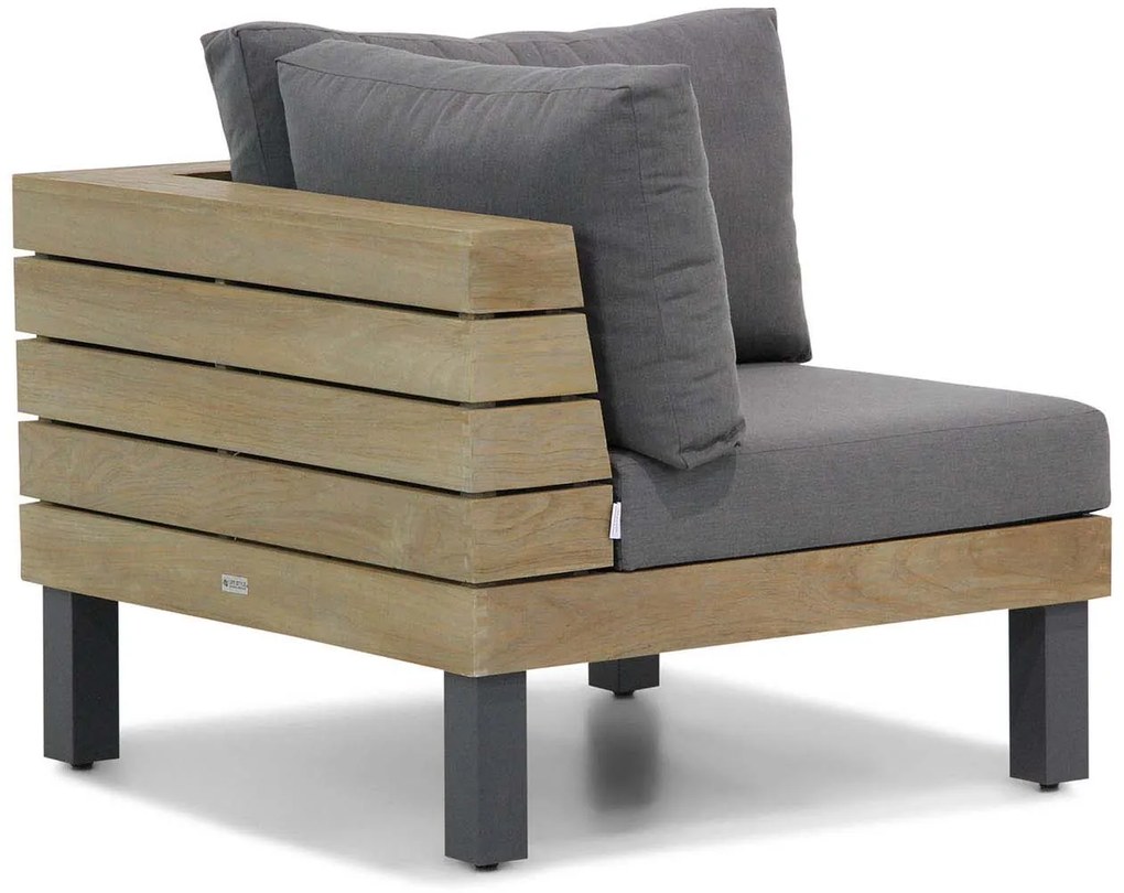 Hoek loungeset  Teak Old teak greywash 5 personen Lifestyle Garden Furniture Atlantic/Seaside