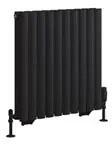 Eastbrook Tunstall dubbele radiator 60x60cm 818W zwart mat