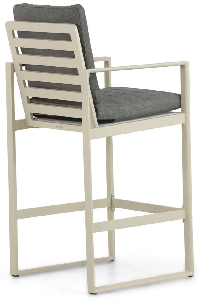 Barstoel Aluminium Taupe-naturel-bruin Lifestyle Garden Furniture Nuno