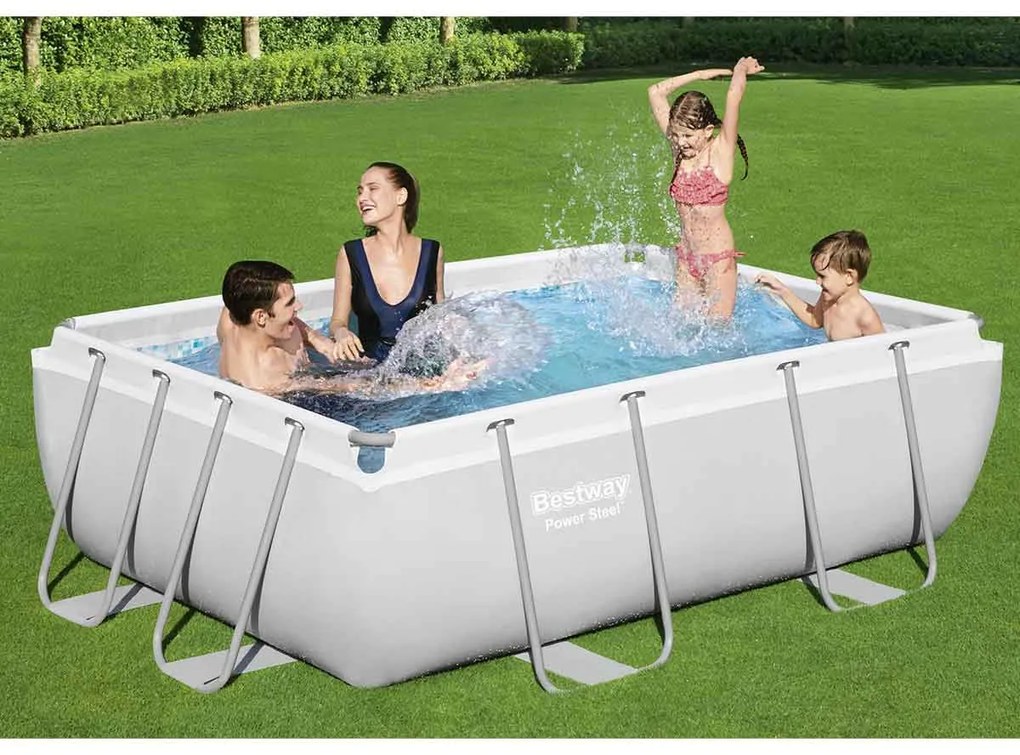 Bestway frame zwembad power steel set rechthoek 282cm