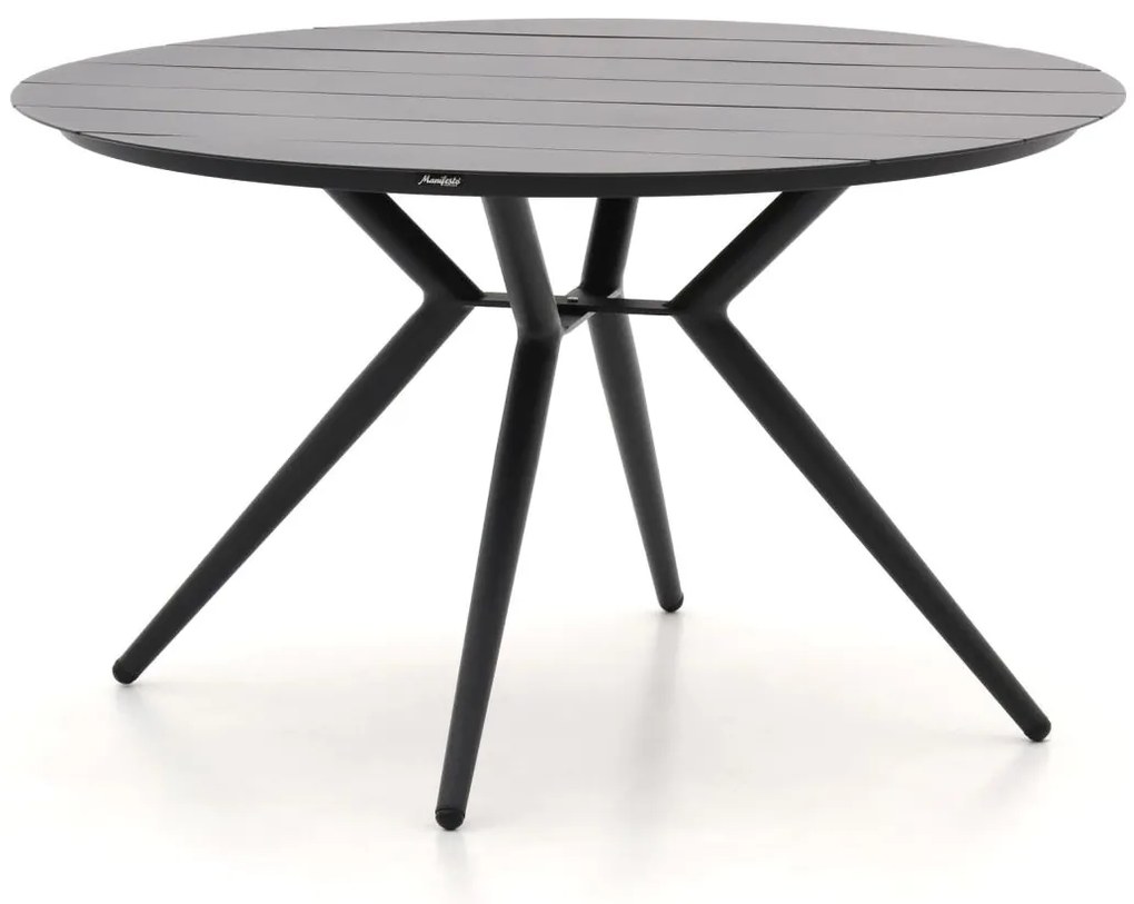 Tuin eettafel Manifesto  | Rond  | Tuintafel Aluminium | Ø127cm | 4 personen | Kees Smit Tuinmeubelen