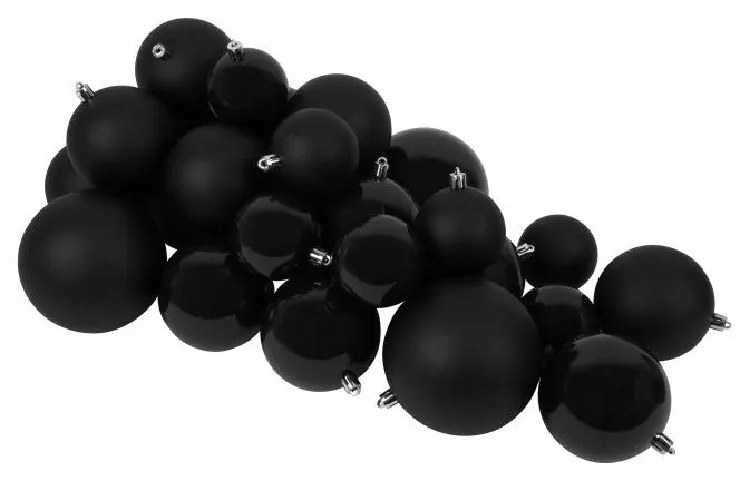 Niceey Kerstballenset - 26 Stuks - Zwart
