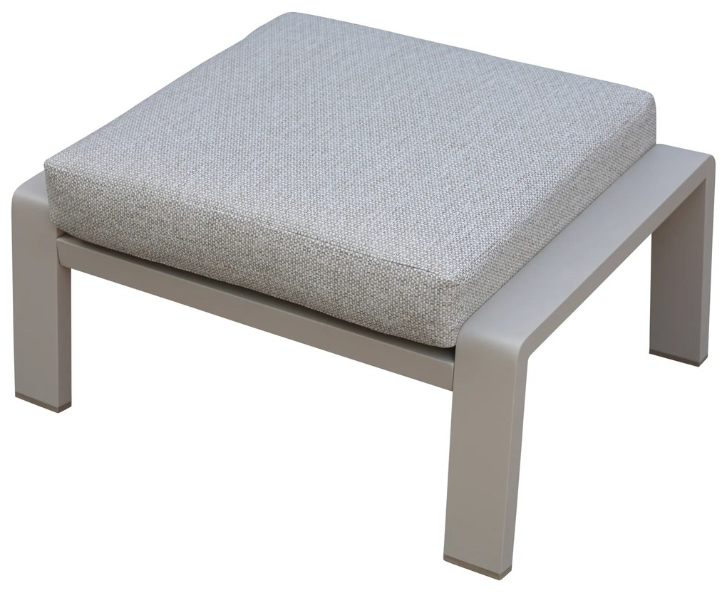 Ripasso voetenbank latte zand aluminium