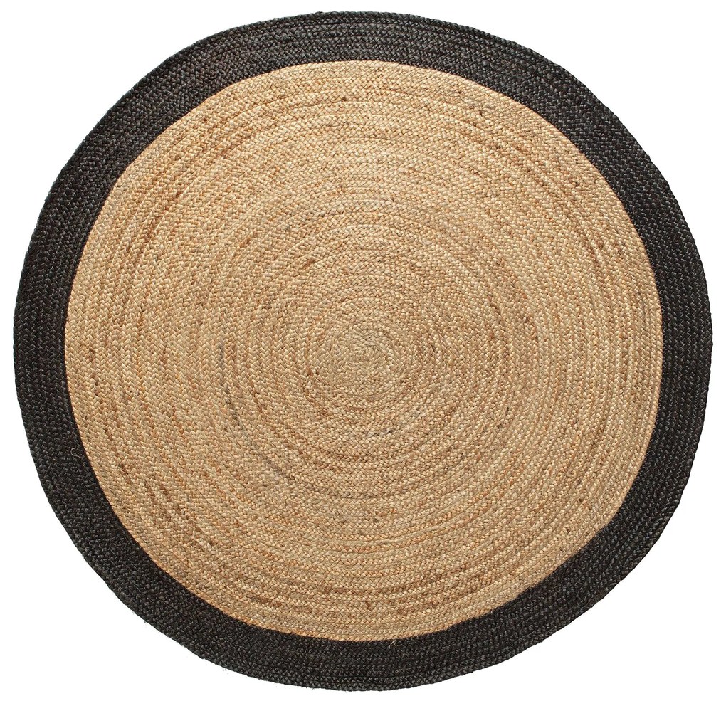 Vloerkleed Nico jute rond | Casa Caron